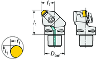 C3-CRSNR-22040-09ID Capto® and SL Turning Holder - Benchmark Tooling