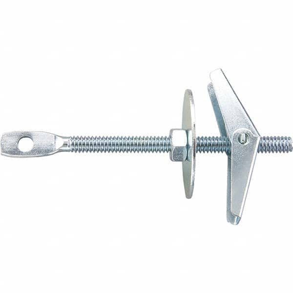 Drywall & Hollow Wall Anchors; Thread Size (Inch): 1/4-20; Overall Length: 5 in; Anchor Material: Steel; Minimum Workpiece Thickness: 0.625 in; Maximum Load Capacity: 235.0 lb; Finish: Zinc Plated