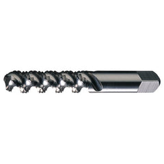 M6x1.0 3 Flute D5 HSS High Helix Bottoming Chamfer General Purpose High-Spiral Tap- Bright - Exact Industrial Supply