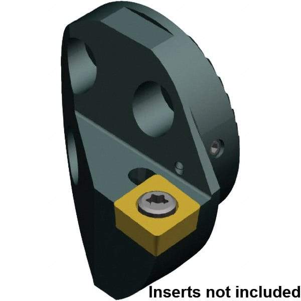 Kennametal - Right Hand Cut, 50mm Min Bore Diam, Size 40 Steel Modular Boring Cutting Unit Head - 50mm Max Bore Depth, Compatible with CCMT 1204.. - Benchmark Tooling