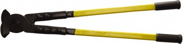 H.K. Porter - 32" OAL, 1,200 MCM Capacity, Cable Cutter - Oval Head, Rubber Grips Handle - Benchmark Tooling