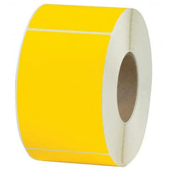 Value Collection - Pack of 4 Rolls, 1,000 Labels per Roll, 4" x 6" Yellow Topcoated Facestock Thermal Labels - Benchmark Tooling