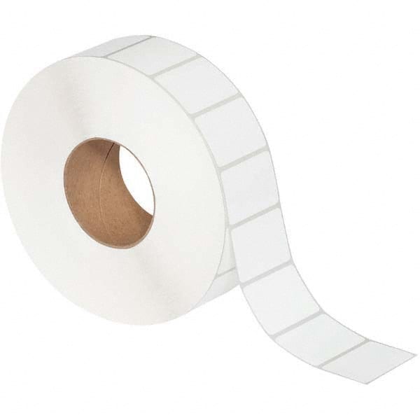 Value Collection - Pack of 4 Rolls, 4,308 Labels per Roll, 2-1/4" x 1-1/2" White Matte Coated Facestock Thermal Labels - Benchmark Tooling