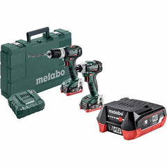 Metabo - Cordless Tool Combination Kits Voltage: 12 Tools: 1/4" Hex Compact Brushless Impact Driver; Compact Brushless Hammer Drill/Driver - Benchmark Tooling