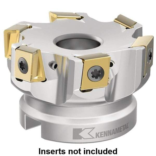 Kennametal - Indexable Square-Shoulder Face Mills Cutting Diameter (Inch): 2-1/2 Cutting Diameter (Decimal Inch): 2.5000 - Benchmark Tooling