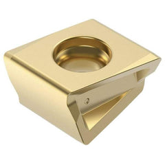 Kennametal - LNGQ120631 GE Grade KCSM40 Carbide Milling Insert - TiN Coated, 1/4" Thick, 4.9mm Inscribed Circle - Benchmark Tooling