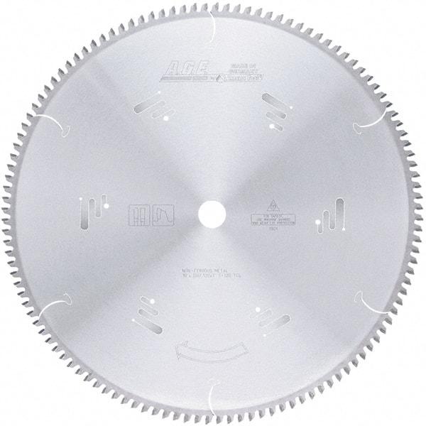 Amana Tool - 18" Diam, 1" Arbor Hole Diam, 120 Tooth Wet & Dry Cut Saw Blade - Carbide-Tipped, Clean Action, Standard Round Arbor - Benchmark Tooling