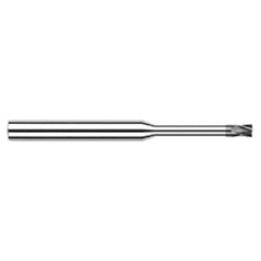 Diamond End Mills for Non-Ferrous Materials - CVD Diamond - 0.0470″ (3/64″) Cutter Diameter × 0.0710″ Length of Cut × 0.5700″ Reach Carbide Square End Mill, 4 Flutes, CVD Diamond Coated - Exact Industrial Supply