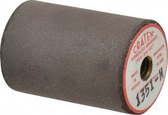 Cratex - 1" Max Diam x 1-1/2" Long, Cylinder, Rubberized Point - Medium Grade, Silicon Carbide, 1/4" Arbor Hole, Unmounted - Benchmark Tooling