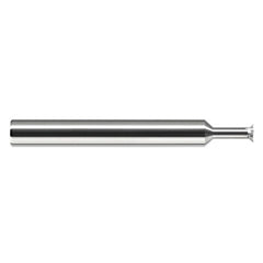 Chamfer Cutters - 0.5000″ (1/2″) Head Diameter × 0.0880″ LOC × 0.5000″ (1/2″) Neck Length × 45° per side Carbide Back Chamfer Cutter, 6 Flutes - Exact Industrial Supply
