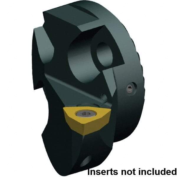 Kennametal - Right Hand Cut, 32mm Min Bore Diam, Size 25 Steel Modular Boring Cutting Unit Head - 32mm Max Bore Depth, Compatible with WPMT 04 02 04 - Benchmark Tooling