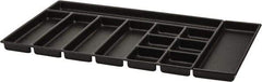 Kennedy - Tool Box Durable ABS Plastic Organizer - 30" Wide x 18-1/2" Deep x 2" High, Black, For 34" Cabinets - Benchmark Tooling