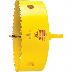 Starrett - 6" Diam, 2" Cutting Depth, Hole Saw - High Speed Steel Saw, Toothed Edge - Benchmark Tooling