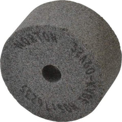 Norton - 60 Grit Aluminum Oxide Type 5 Internal Grinding Wheel - 2" Diam x 3/8" Hole x 1" Thick, 16,235 Max RPM, Type 5 Medium Grade, K Hardness, Vitrified Bond, No Recess - Benchmark Tooling