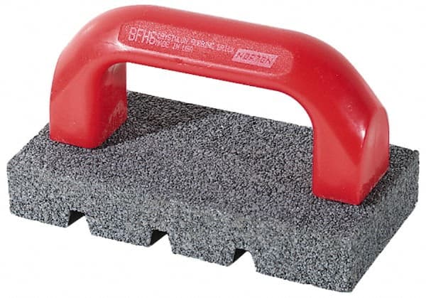 Norton - 20 Grit Silicon Carbide Rectangular Roughing Stone - Very Coarse Grade, 3-1/2" Wide x 8" Long x 1-1/2" Thick - Benchmark Tooling