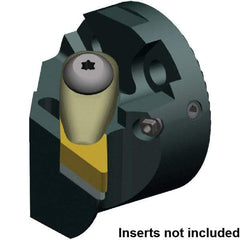 Kennametal - Right Hand Cut, 63mm Min Bore Diam, Size 50 Steel Modular Boring Cutting Unit Head - 63mm Max Bore Depth, Compatible with VNMA 160408 - Benchmark Tooling