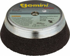 Norton - 6" Diam, 2" Overall Thickness, 16 Grit, Type 11 Tool & Cutter Grinding Wheel - Very Coarse Grade, Aluminum Oxide/Silicon Carbide Blend, Q Hardness, 6,000 RPM - Benchmark Tooling