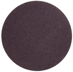 Norton - 24" Diam, 36 Grit Aluminum Oxide Adhesive PSA Disc - Very Coarse, Brown, X Weighted Cloth Backing, Flexible - Benchmark Tooling