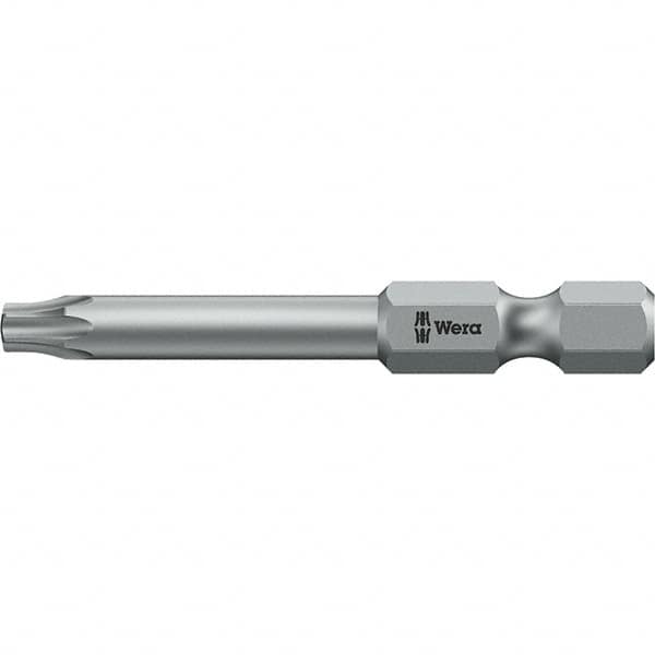 Wera - 6mm Drive IPR1 Tamperproof Torx Screwdriver Bit - 50mm OAL, Power Bit - Benchmark Tooling