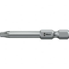 Wera - 6mm Drive IPR3 Tamperproof Torx Screwdriver Bit - 50mm OAL, Power Bit - Benchmark Tooling