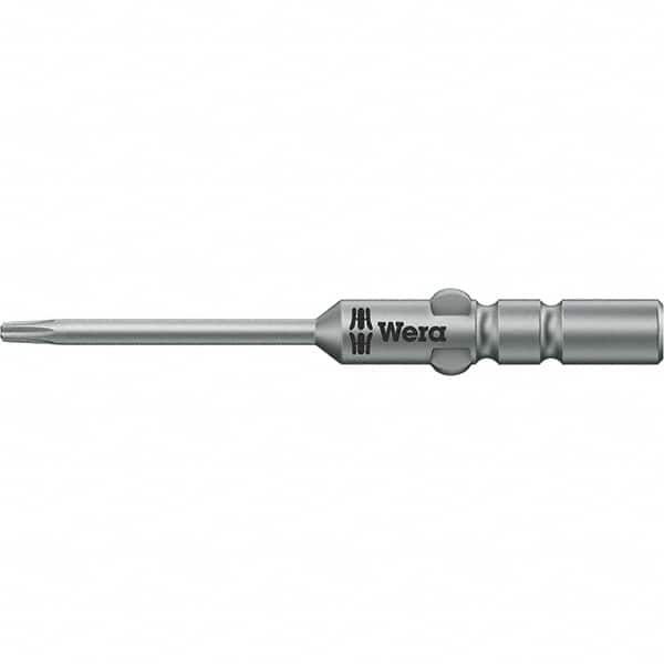 Wera - 4mm Drive IPR1 Tamperproof Torx Screwdriver Bit - 60mm OAL, Power Bit - Benchmark Tooling