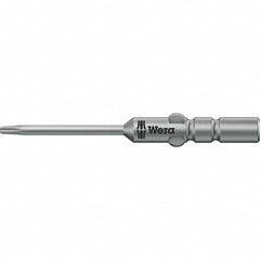 Wera - 4mm Drive IPR1 Tamperproof Torx Screwdriver Bit - 60mm OAL, Power Bit - Benchmark Tooling