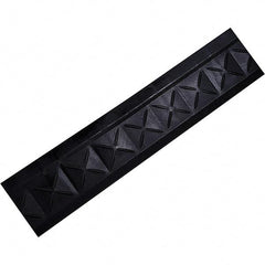 Ergo Advantage - 18" Long x 4" Wide x 1" Thick, Anti-Fatigue Modular Matting Anti-Fatigue Flooring - Female, 1 Interlocking Side, Black, For Dry Areas - Benchmark Tooling