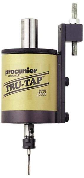 Procunier - 5/16 Inch Max Mild Steel Tap Capacity, 1 Inch Shank Diameter Tapping Head - Includes 2 Wrenches and Locator Bracket, for CNC Machines - Exact Industrial Supply