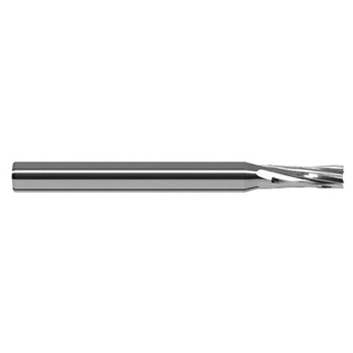 End Mills for Composites - 0.0937″ (3/32″) Cutter Diameter × 0.2790″ Length of Cut Carbide Square Chipbreaker Cutter, 6 Flutes - Exact Industrial Supply