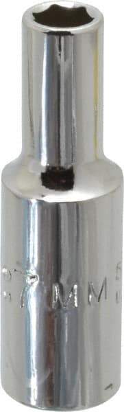 Proto - 3/8" Drive, Deep Hand Socket - 6 Points, 2-1/8" OAL, Chrome Finish - Benchmark Tooling