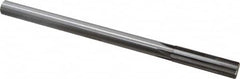 Made in USA - 0.617" Carbide-Tipped 6 Flute Chucking Reamer - Straight Flute, 9/16" Straight Shank, 2-1/4" Flute Length, 9" OAL - Benchmark Tooling