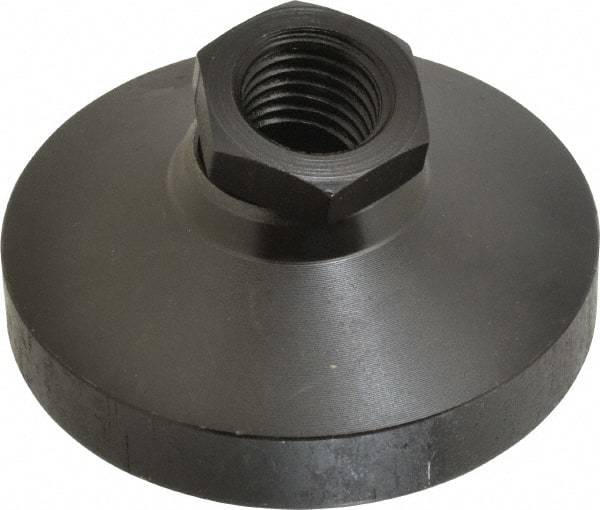 TE-CO - Socket Mount Leveling Pad - 3" Base Diam, 1-1/16" Hex - Benchmark Tooling