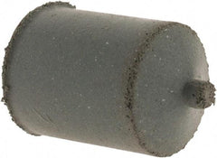 Cratex - 7/8" Max Diam x 1-1/4" Long, Cone, Rubberized Point - Coarse Grade, Silicon Carbide, 1/4" Arbor Hole, Unmounted - Benchmark Tooling