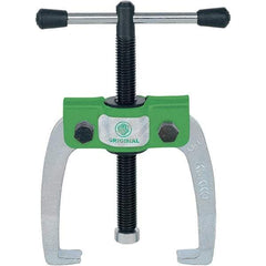 KUKKO - 2 Jaw, 1/4" to 2-3/8" Spread, 1 Ton Capacity, Jaw Puller - 2" Reach, For Bearings, Gears, Discs - Benchmark Tooling