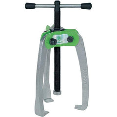 KUKKO - 3 Jaw, 1/4" to 3-3/16" Spread, 1-1/2 Ton Capacity, Jaw Puller - 3-3/16" Reach, For Bearings, Gears, Discs - Benchmark Tooling