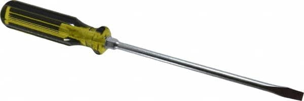 Stanley - Standard Slotted Screwdriver - Round Shank, Acetate Handle - Benchmark Tooling