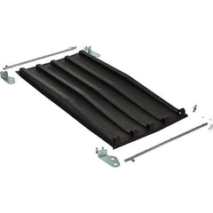 Vestil - Blue Polypropylene Self-Dumping Hopper Poly Lid - Use with Dumpers - Benchmark Tooling