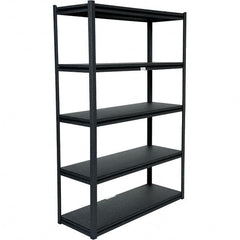 Vestil - 5 Shelf Steel Shelving - 2,000 Lb Capacity, 18" Wide x 72" High x 48" Deep - Benchmark Tooling