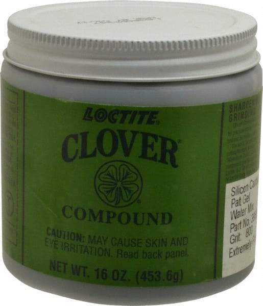 Loctite - 1 Lb Water Soluble Compound - Compound Grade Super Fine, 800 Grit, Black & Gray, Use on General Purpose - Benchmark Tooling