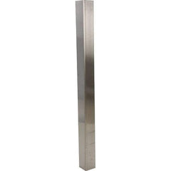 Vestil - 3-1/2" Long, Steel Corner Guard - Silver - Benchmark Tooling