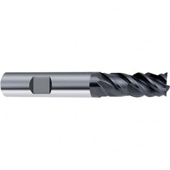 Guhring - 20mm, 4 Flute, Single End, Solid Carbide, Corner Chamfer End Mill - 104mm OAL, 48° Helix, Right Hand Flute, 45mm LOC, Right Hand Cut - Benchmark Tooling