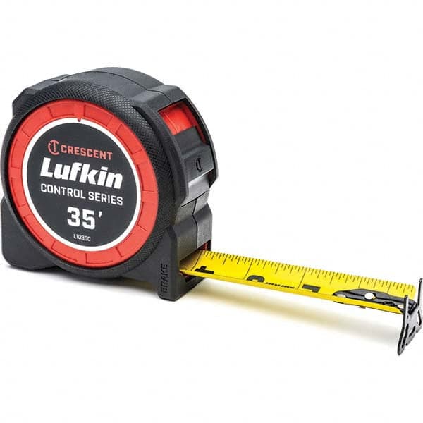 Lufkin - 35' x 1-3/16" Yellow/Black Blade Tape Measure - Benchmark Tooling