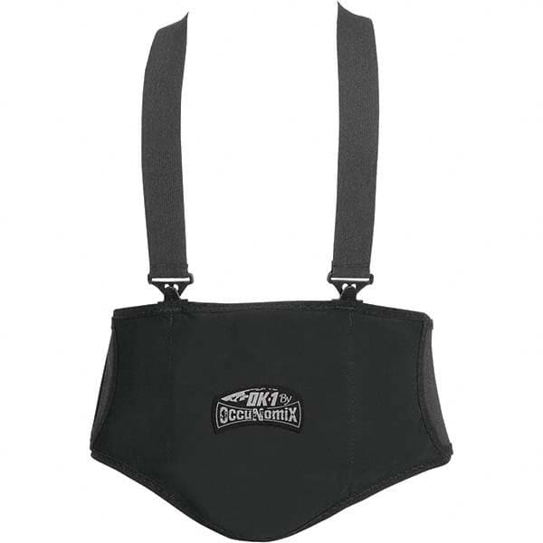 Back Supports; Support Type: Belt with Detachable Shoulder Straps; Belt Closure Type: Hook & Loop; Belt Material: Elastic Nylon; Size: Large; Fits Maximum Waist Size (Inch): 44 in; Fits Minimum Waist Size (Inch): 35 in; Belt Width (Inch): 9; Color: Black;