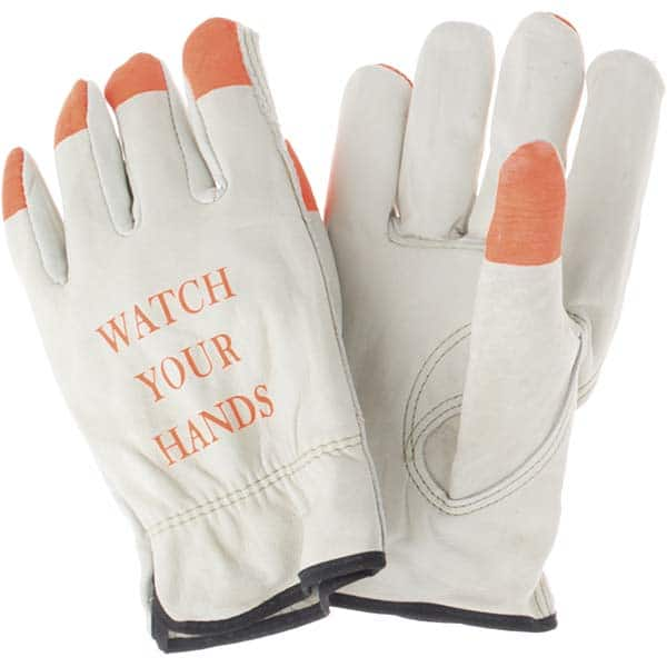 MCR Safety - Size 2XL Leather Abrasion Protection Work Gloves - Benchmark Tooling