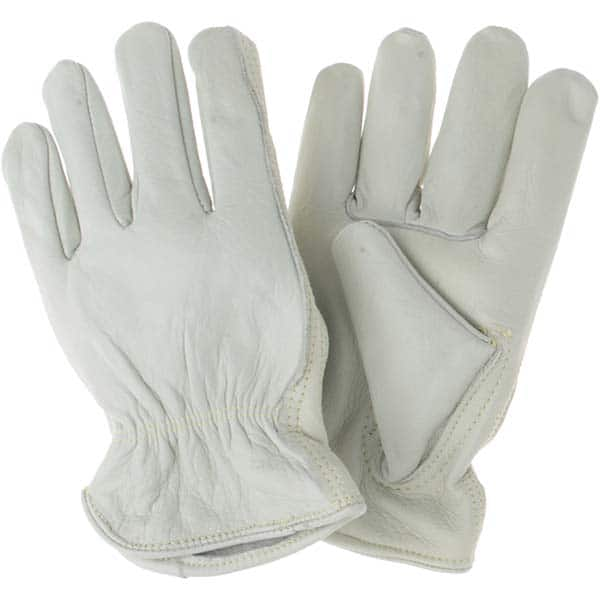 MCR Safety - Size M Leather Abrasion Protection Work Gloves - Benchmark Tooling