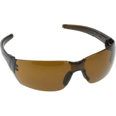 Safety Glass: Anti-Fog, Brown Lenses, Frameless Tortoise Shell Frame, Single