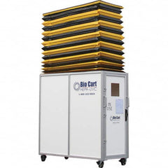 Air-Care - 36" Wide x 36" High x 75" Deep, Air Cleaner Containment Cart - Benchmark Tooling