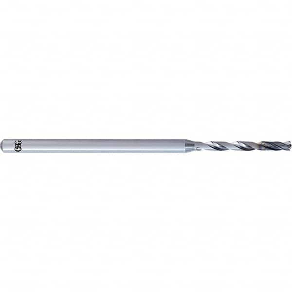 Micro Drill Bit: 0.063″ Dia, 135 °, Solid Carbide IchAda Finish, RH Cut, Straight-Cylindrical Shank