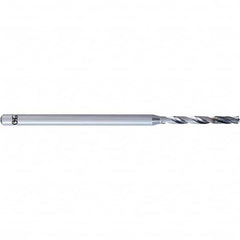 Micro Drill Bit: 0.063″ Dia, 135 °, Solid Carbide IchAda Finish, RH Cut, Straight-Cylindrical Shank