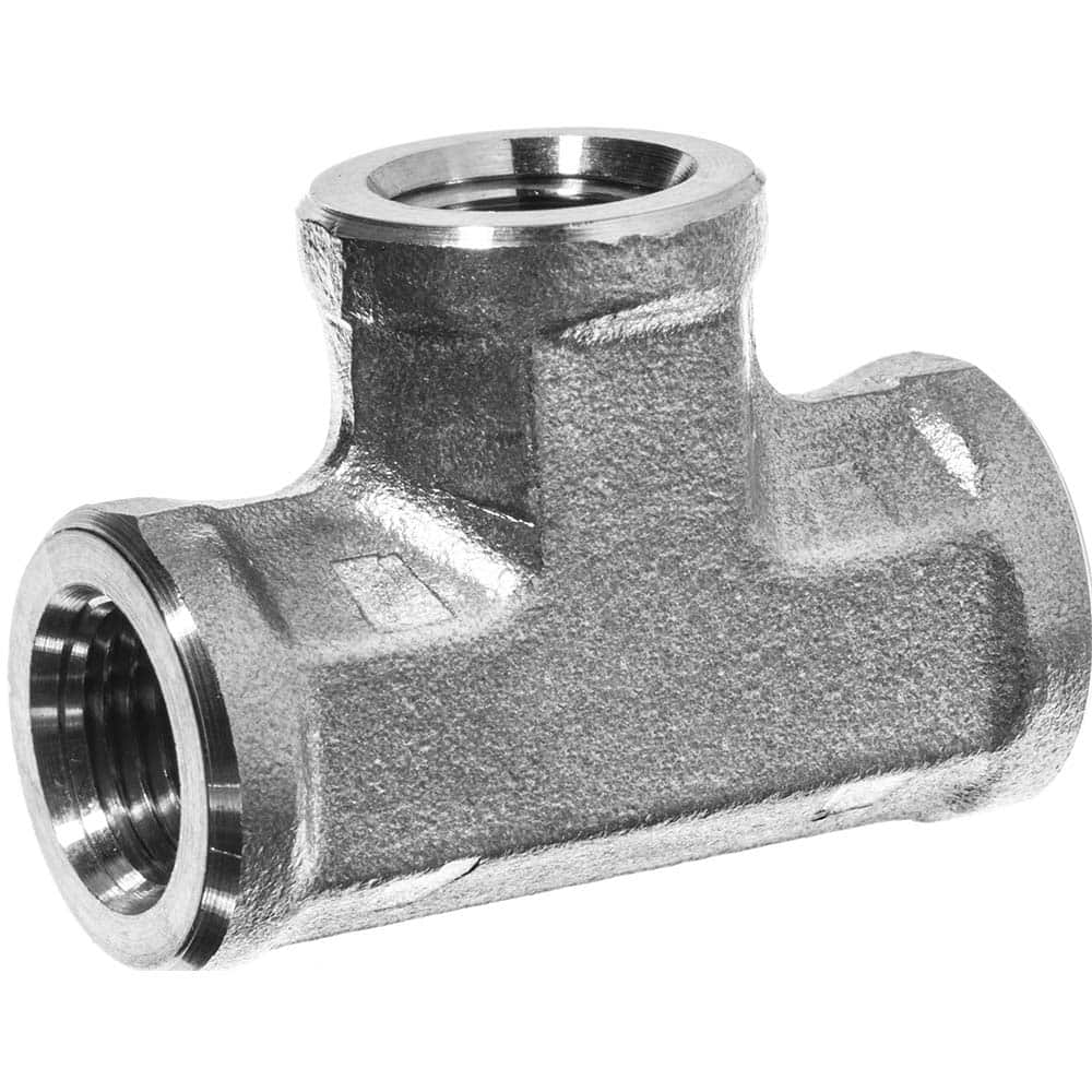 Pipe Fitting: 3/8 x 3/8 x 3/8″ Fitting, 304 Stainless Steel 4,900 psi